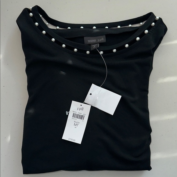 Elegant Black Long Sleeve Dress by J.JILL. - Picture 14 of 16